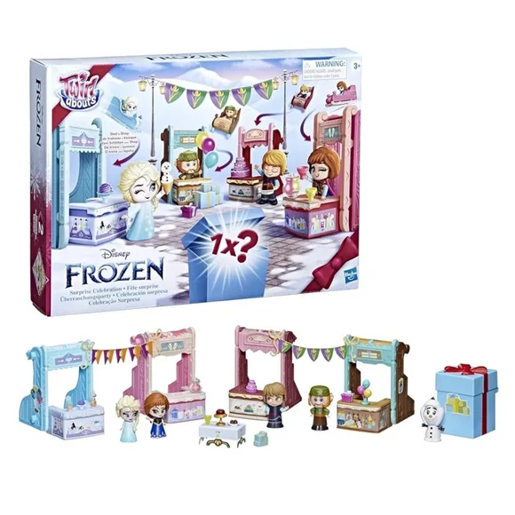 Disney Frozen Twirlabouts Surprise Celebration 4 Sleds 5 Dolls Playset Toys NEW - Picture 9 of 12